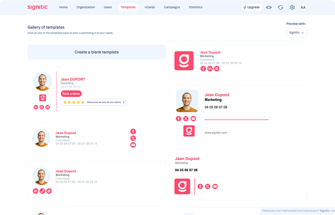 Intégration noCRM et Signitic