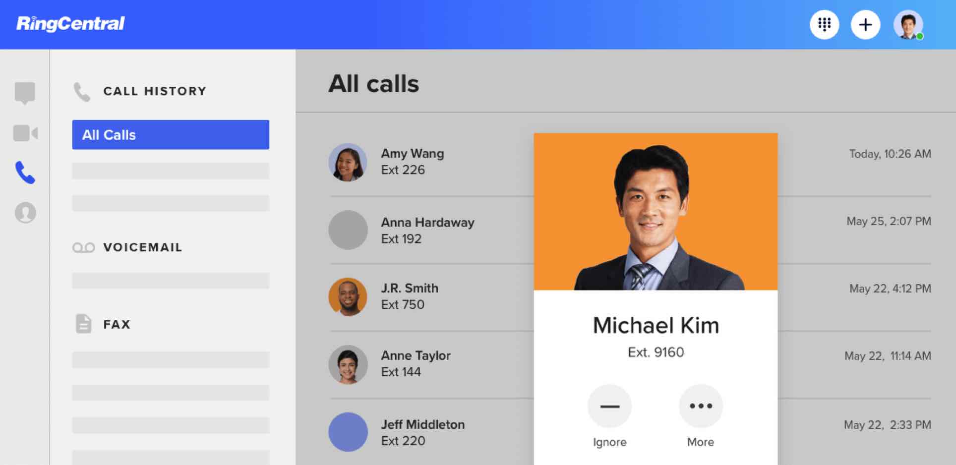 Integration von noCRM und RingCentral