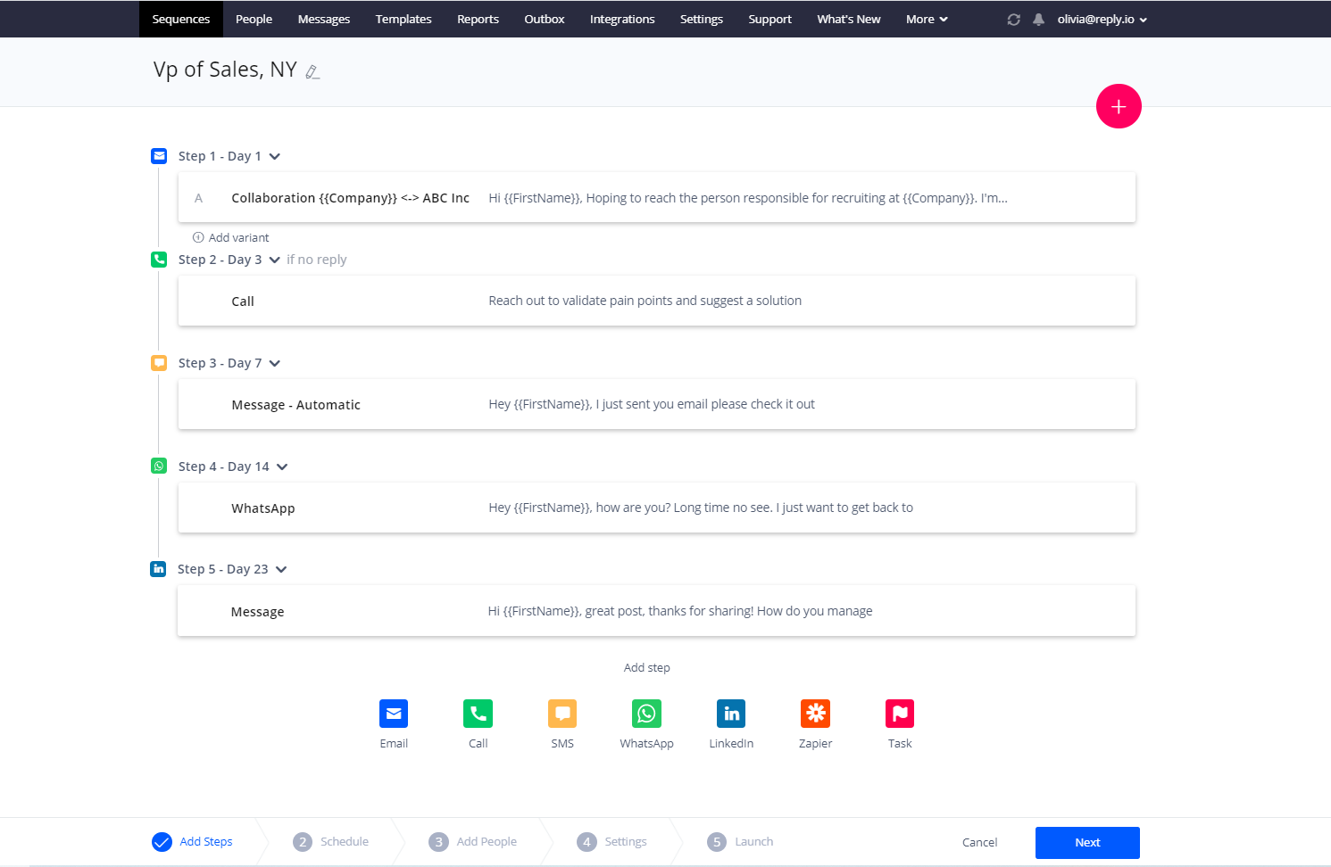 Integrazione tra noCRM e Reply