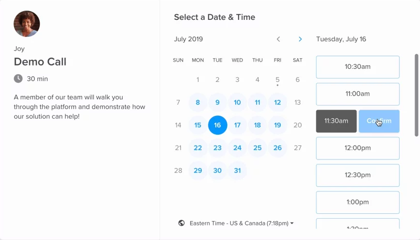 noCRM and Calendly integration