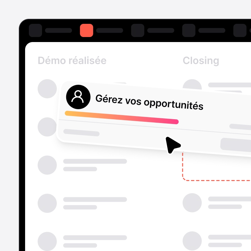 Affaire déplacée dans le pipeline visuel de noCRM