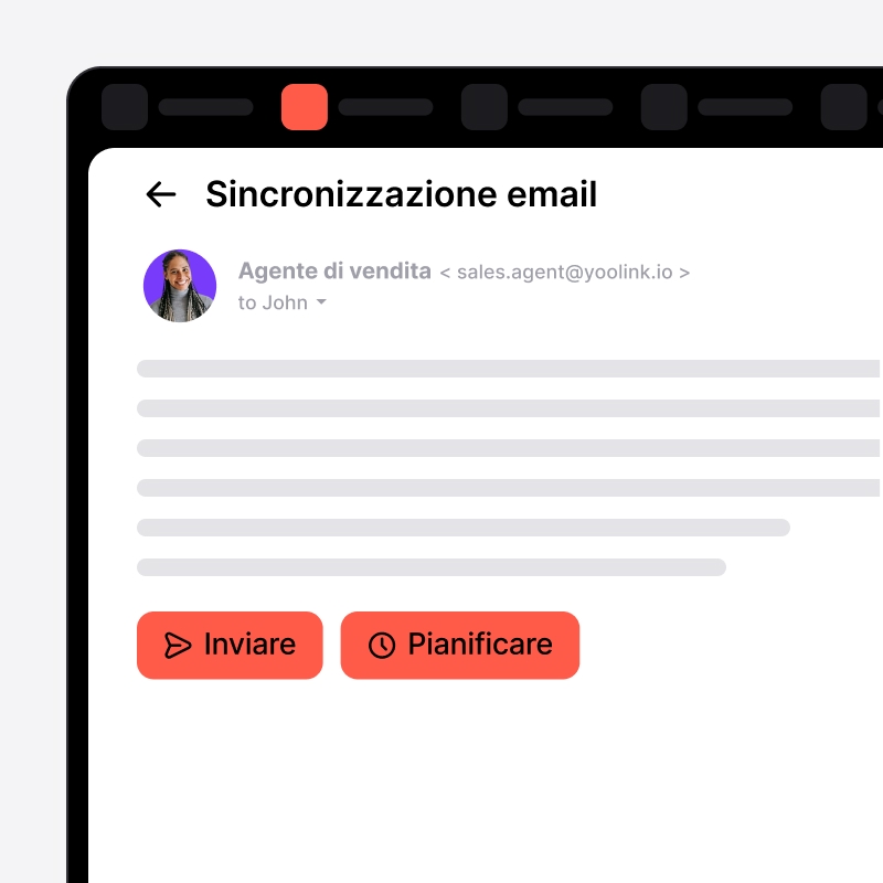 Casella email sincronizzata con noCRM