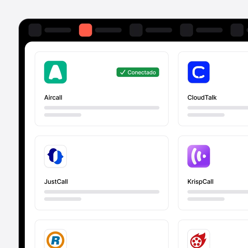 Herramientas VoIP conectadas a noCRM: Aircall, CloudTalk, JustCall y KrispCall