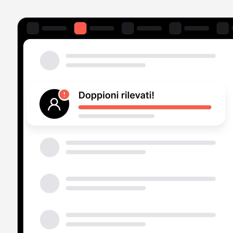 Avviso di lead duplicato in noCRM