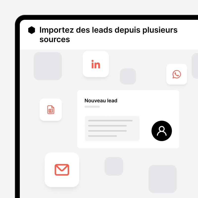 Leads importés dans noCRM depuis plusieurs sources