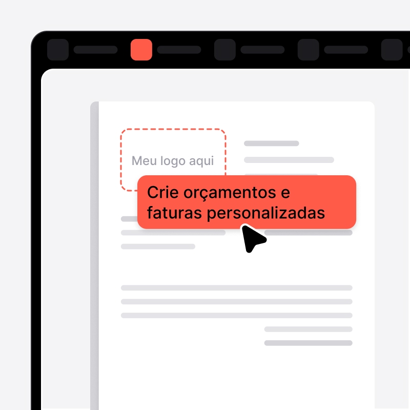 Orçamento e fatura personalizados criados no noCRM