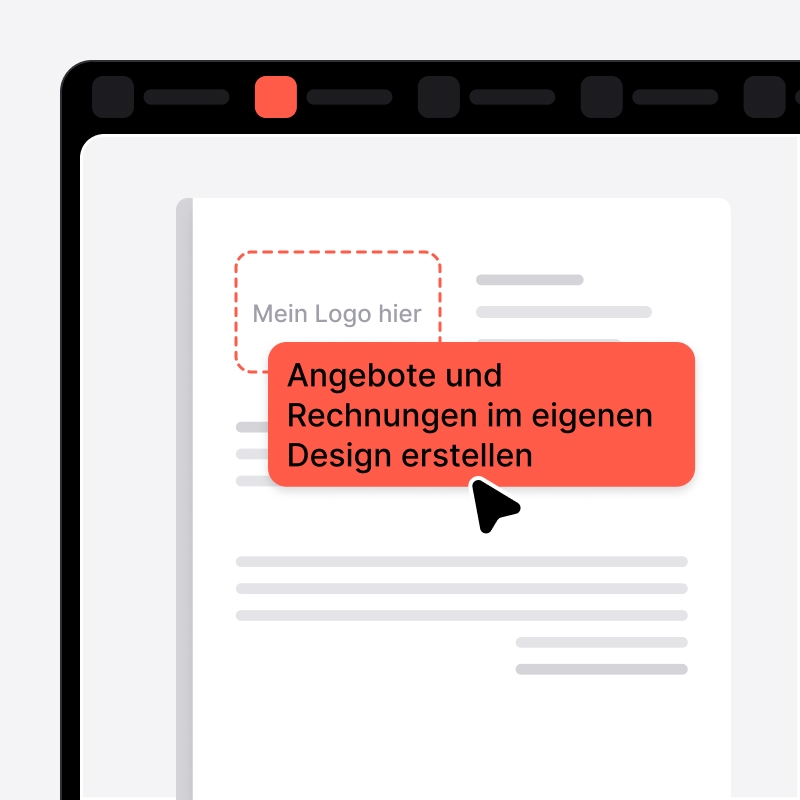 In noCRM erstelltes Angebot und Rechnung im eigenen Design