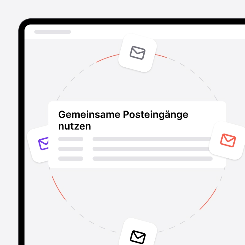Zusammenarbeit über ein gemeinsames Postfach in noCRM