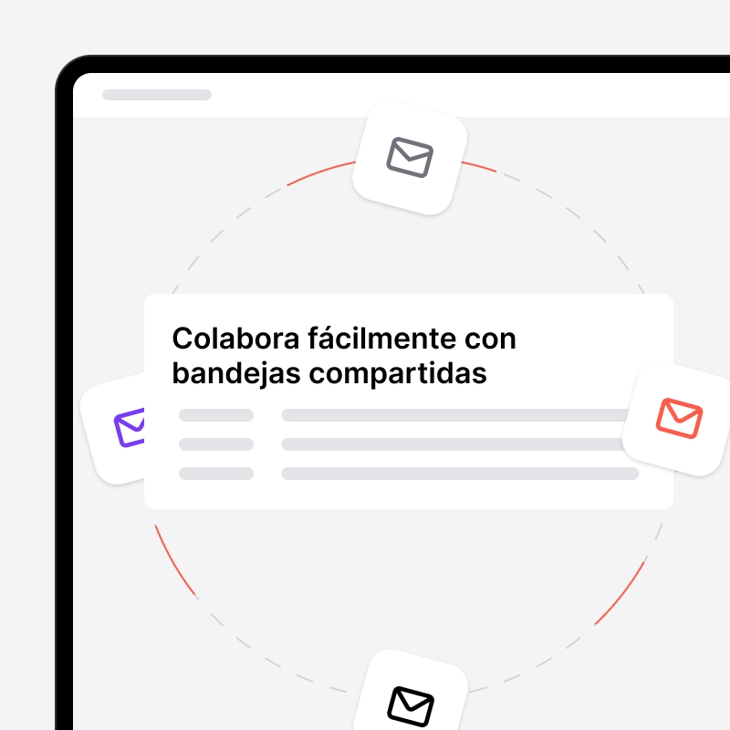 Colaboración con una bandeja de entrada compartida en noCRM