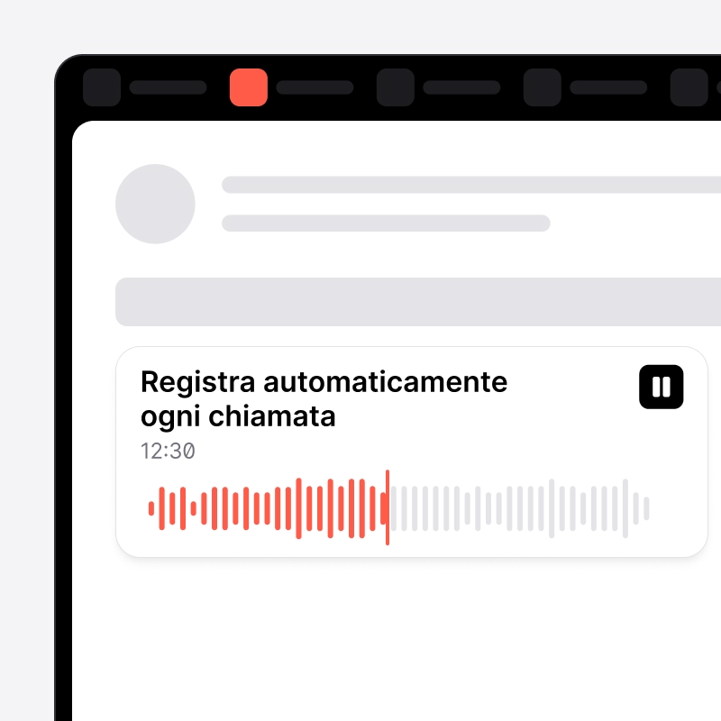 Registrazione automatica delle chiamate in noCRM