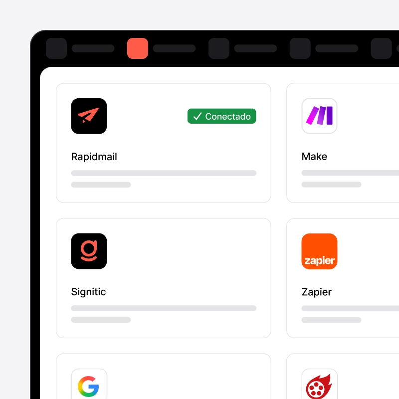 Integrações nativas disponíveis no noCRM