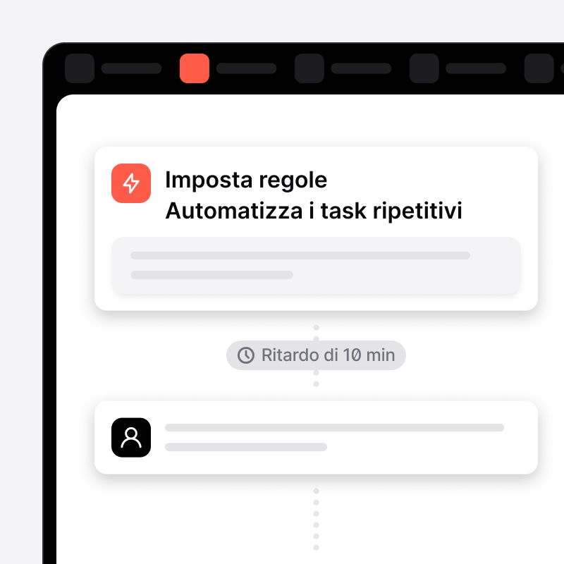 Regole di automazione per le attività ripetitive in noCRM