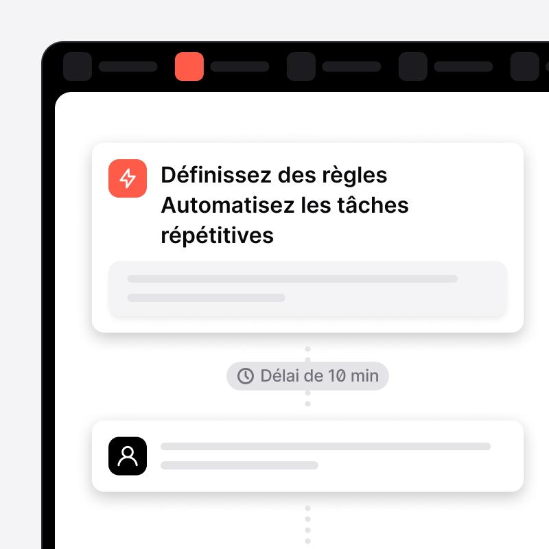 Règles d'automatisation des tâches répétitives dans noCRM