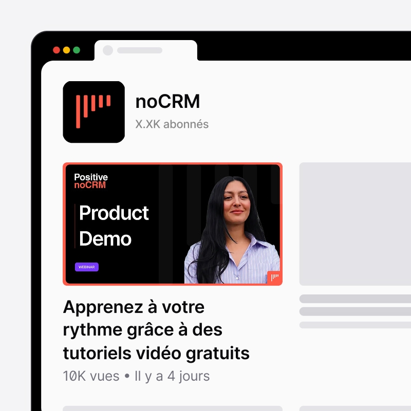 Formation vidéo gratuite et démo produit noCRM