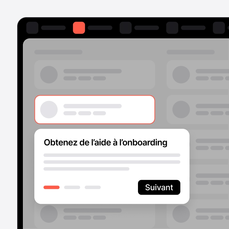Onboarding personnalisé avec des partenaires certifiés noCRM