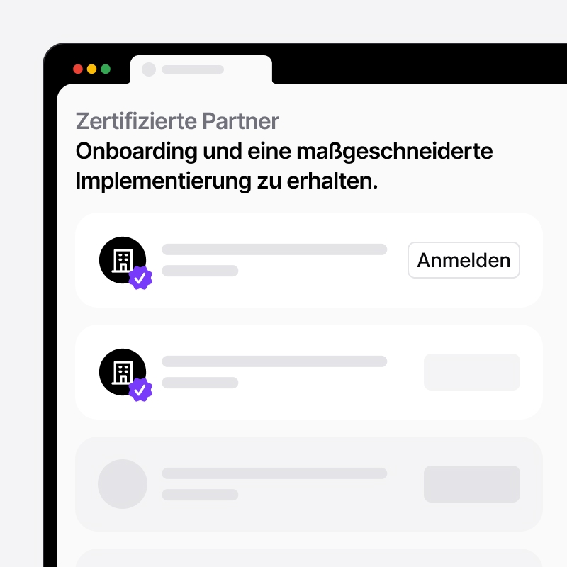 Persönliches Onboarding mit zertifizierten noCRM Partnern
