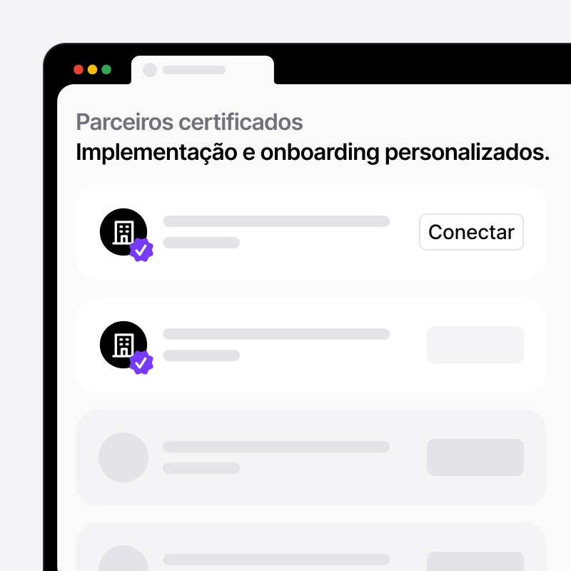 Onboarding personalizado com parceiros certificados noCRM