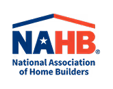 NAHB logo with stylized roof and text National Association of Home Builders.