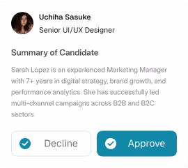 Agent chatting interface