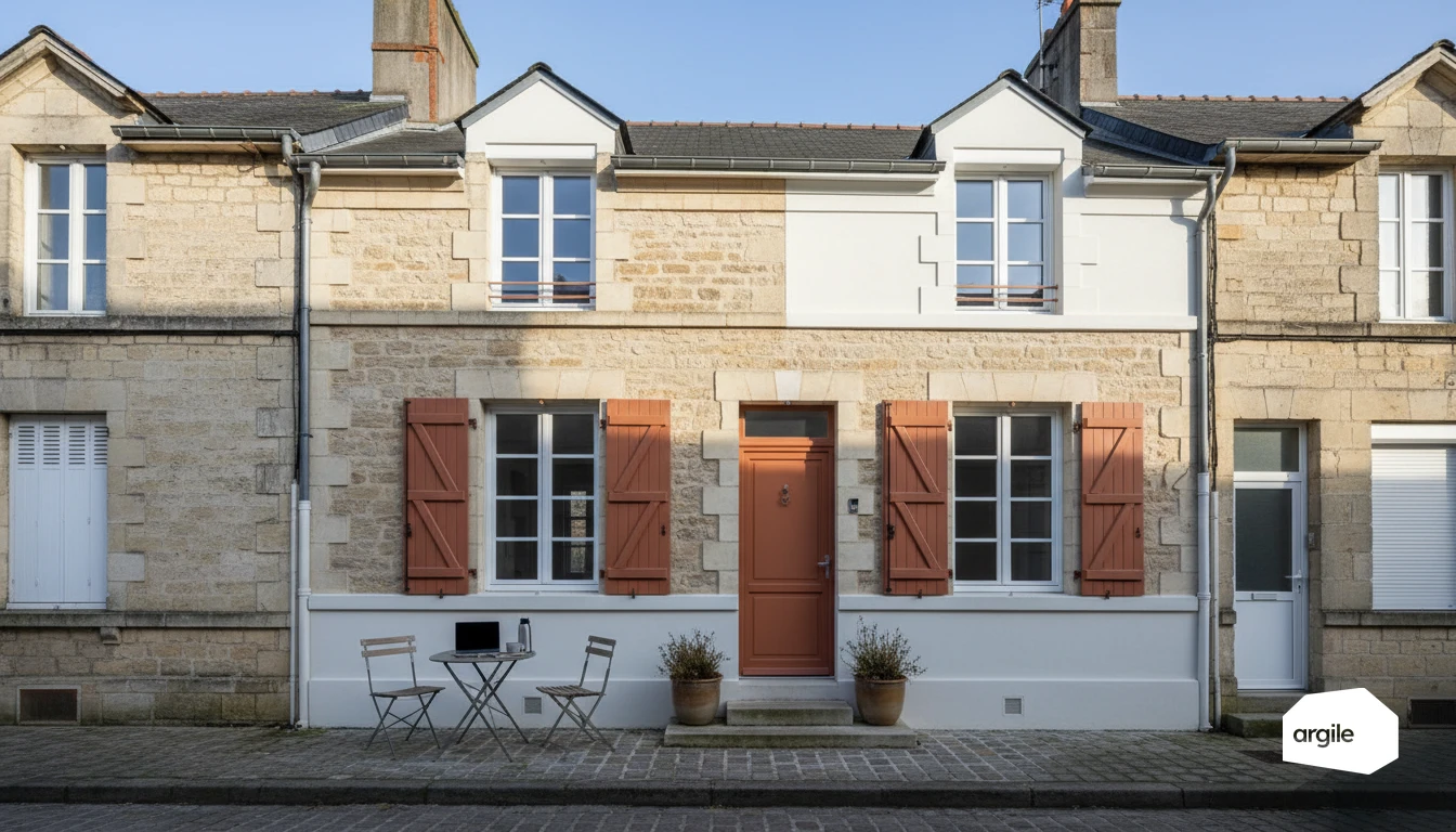 Maison rénovée mitoyenne et ambiance rénovation énergétique