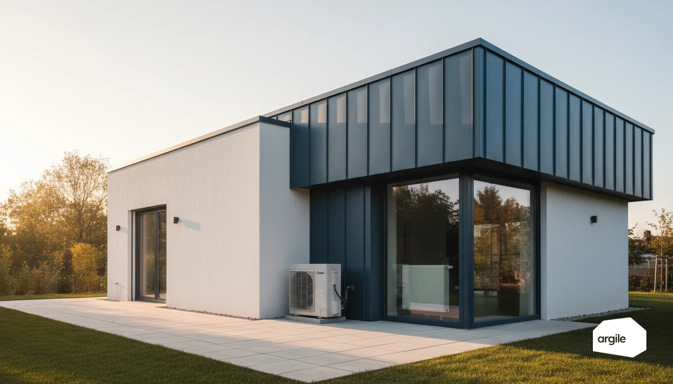 Maison moderne, chauffage central et split en rénovation