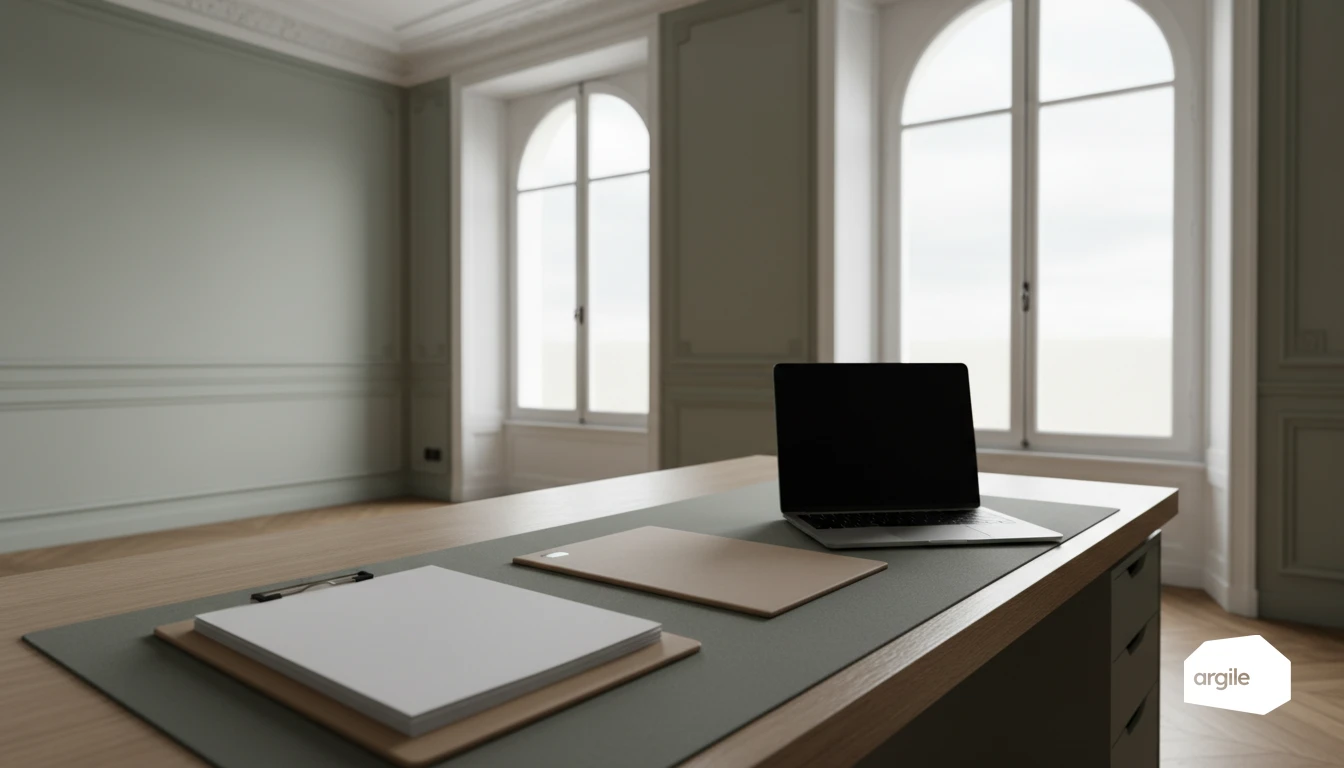 Bureau haussmannien pour suivi de chantier RGE