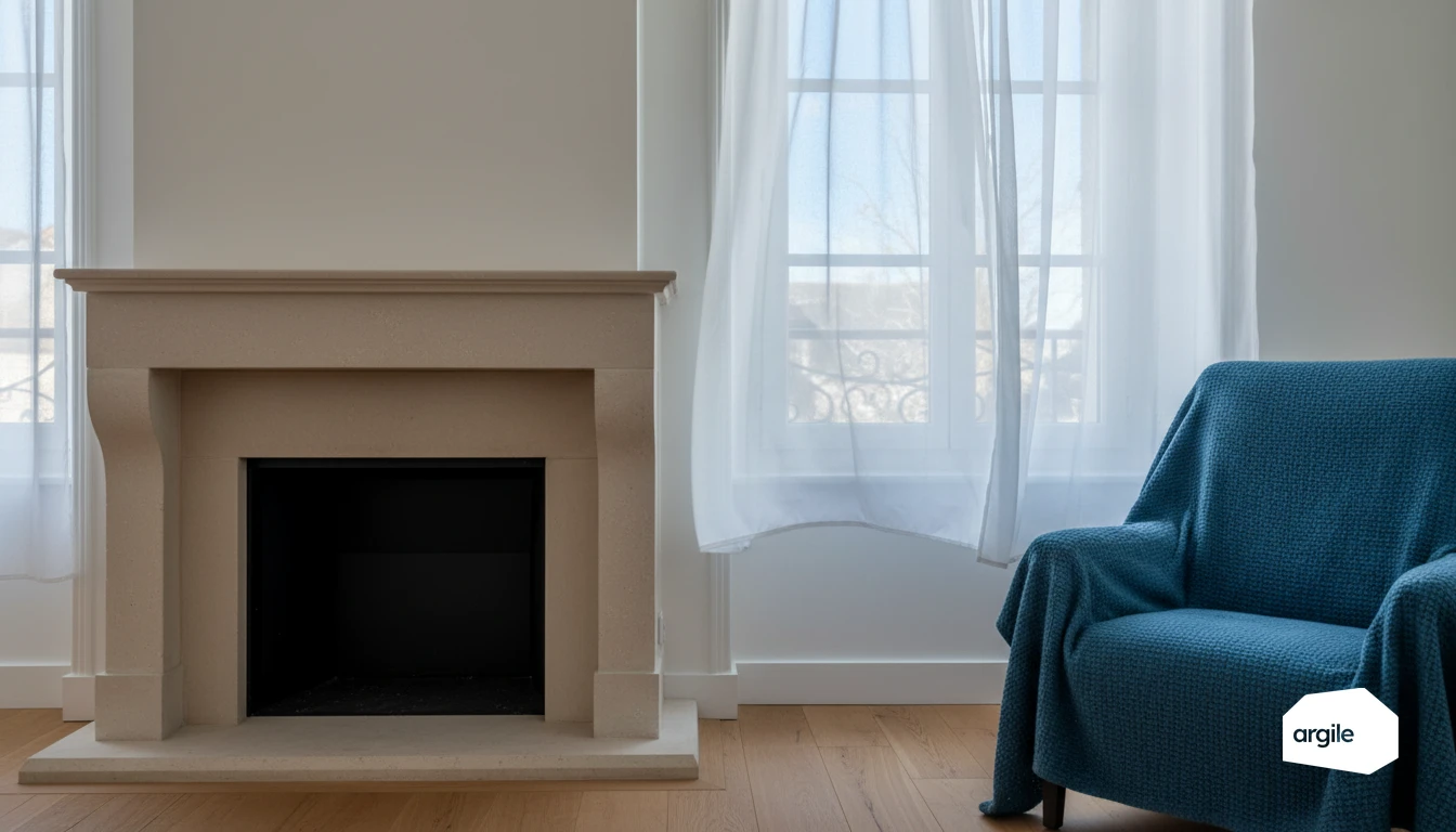 Cheminée ouverte et pertes de chaleur en hiver