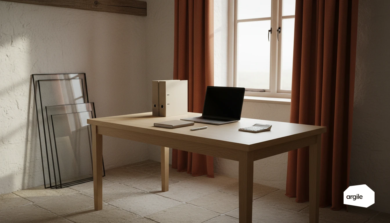 Calcul du Ug vitrage sur bureau de rénovation