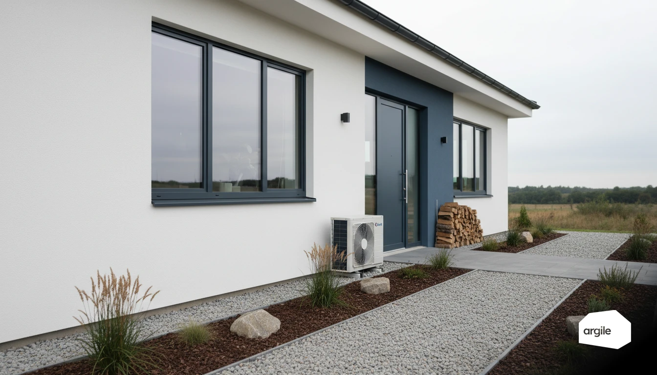 Maison moderne rénovation énergétique avec choix de chauffage