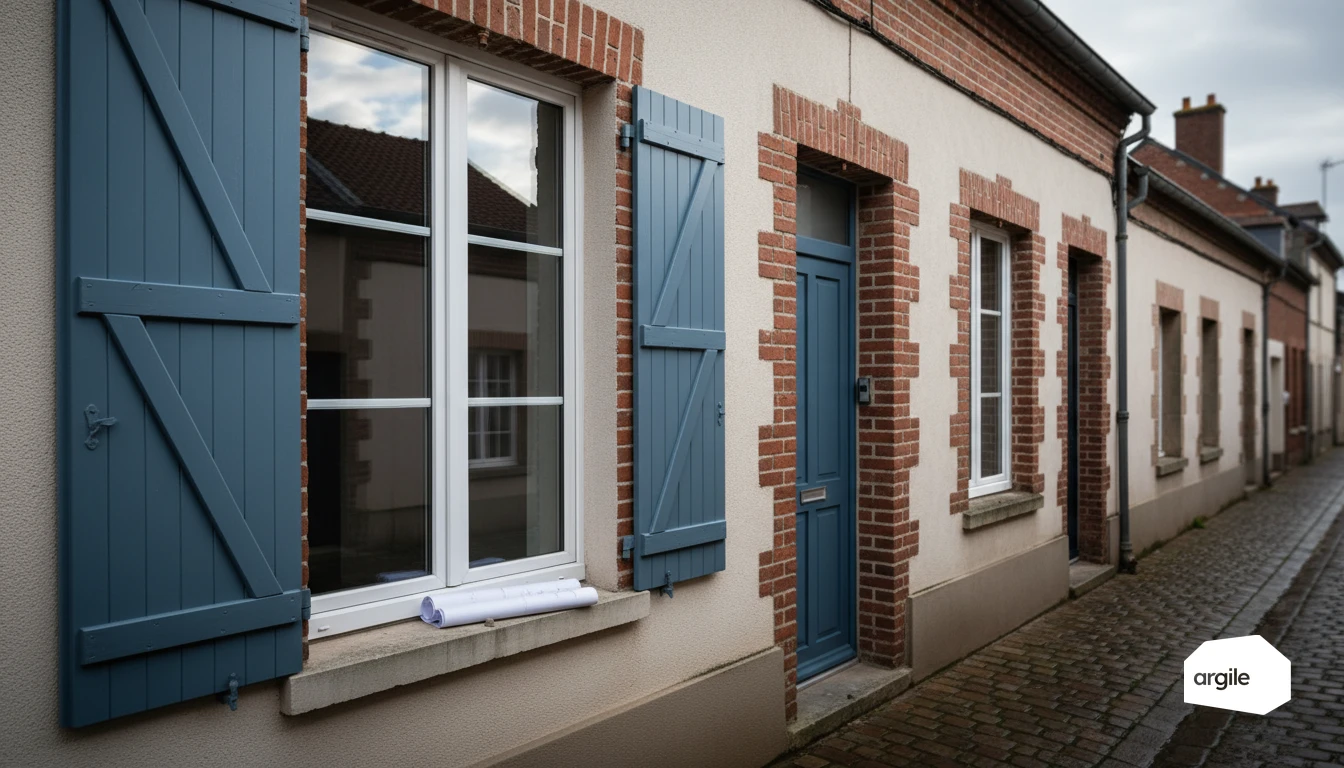 Fenêtres rénovées sur maison mitoyenne, comparaison vitrage