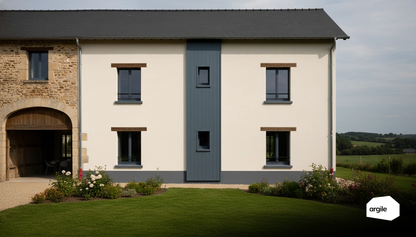 Façade rénovée avec ITE sous enduit, finitions durables