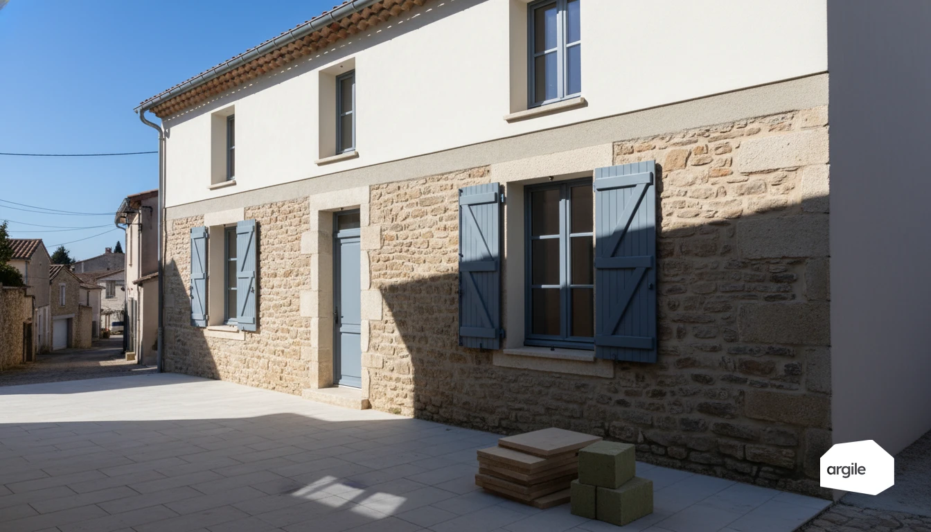 Maison en pierre rénovée, isolation des murs, vigilance