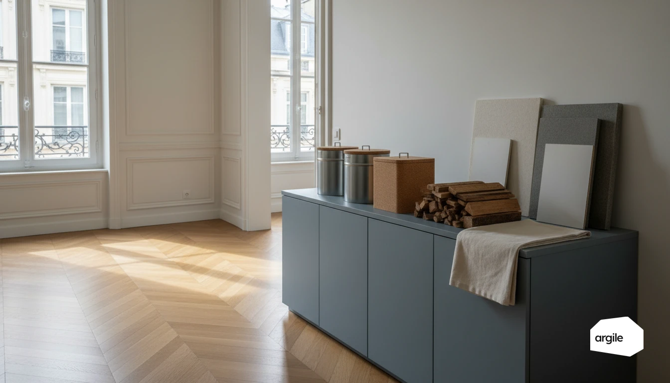 Tri et réemploi des matériaux en appartement haussmannien