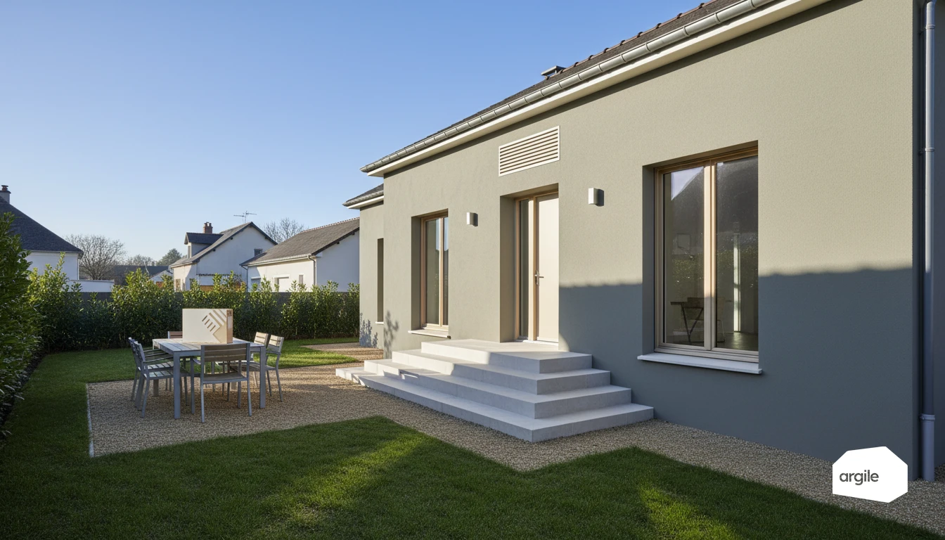 Pavillon rénové illustrant une certification qualité globale