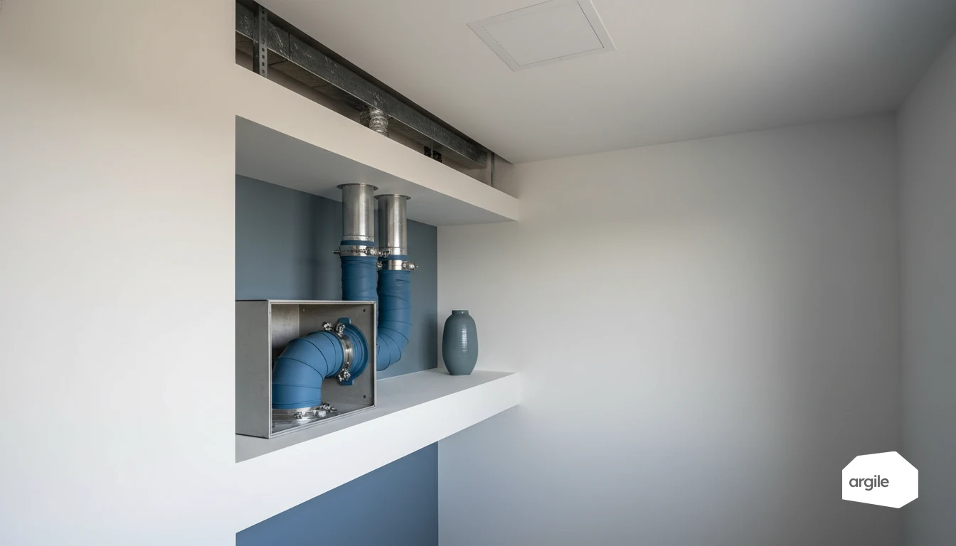 Gaines de VMC étanches dans maison rénovée
