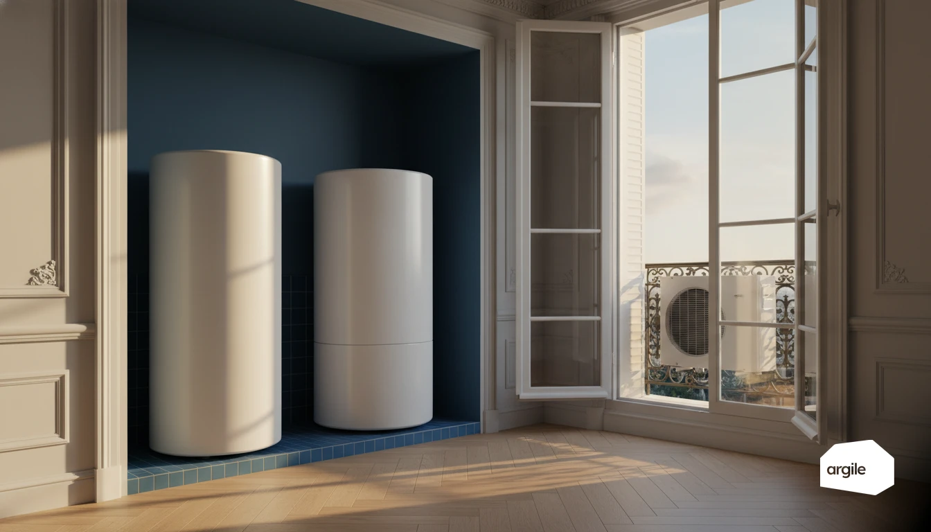 Comparatif CET monobloc et split en appartement haussmannien