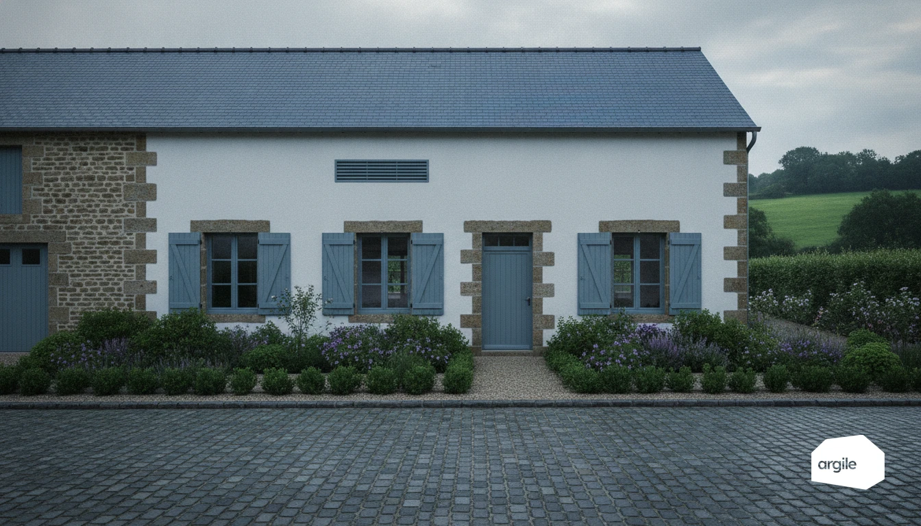 Ferme rénovée avec ventilation discrète, ambiance calme