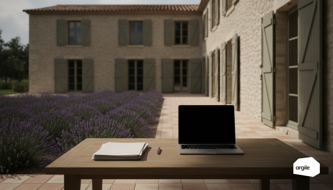 Méthode 3CL DPE, mas provençal rénové et bureau