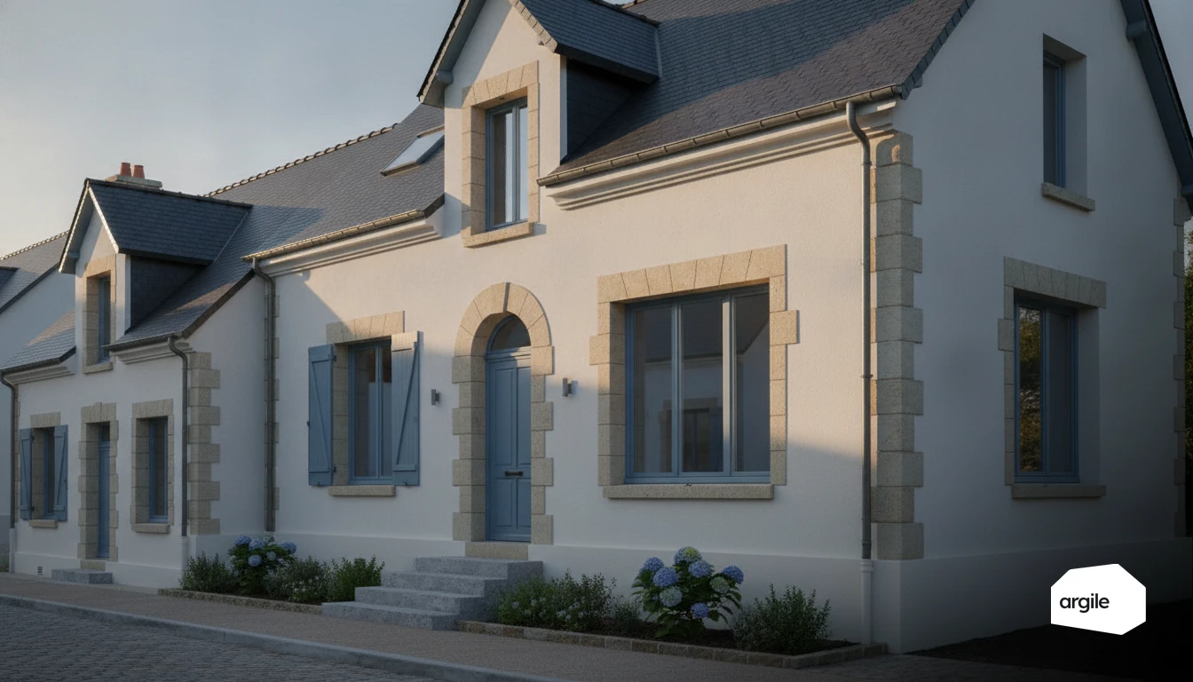 Maison rénovée orientée sud, lumière dorée, confort hiver