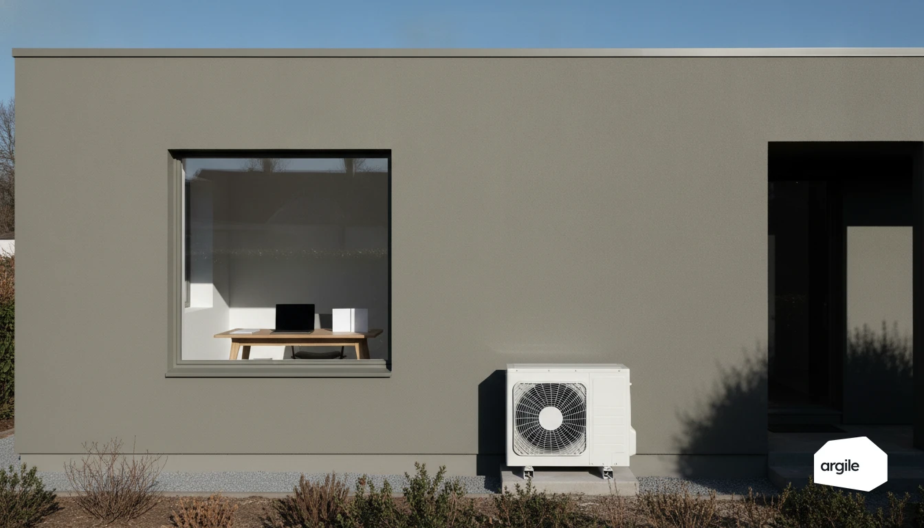 Maison rénovée et unité de climatisation performante en hiver