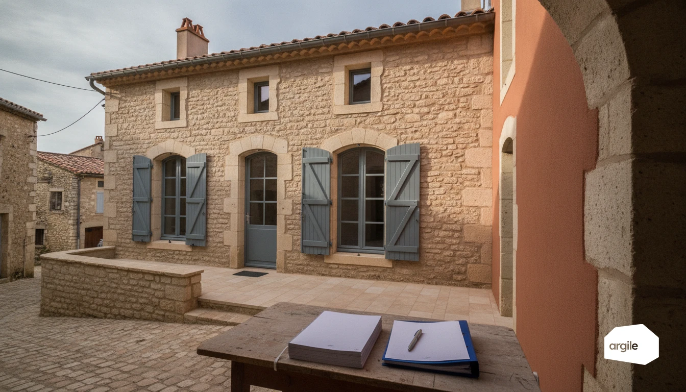 Maison en pierre rénovée, isolation éligible CEE