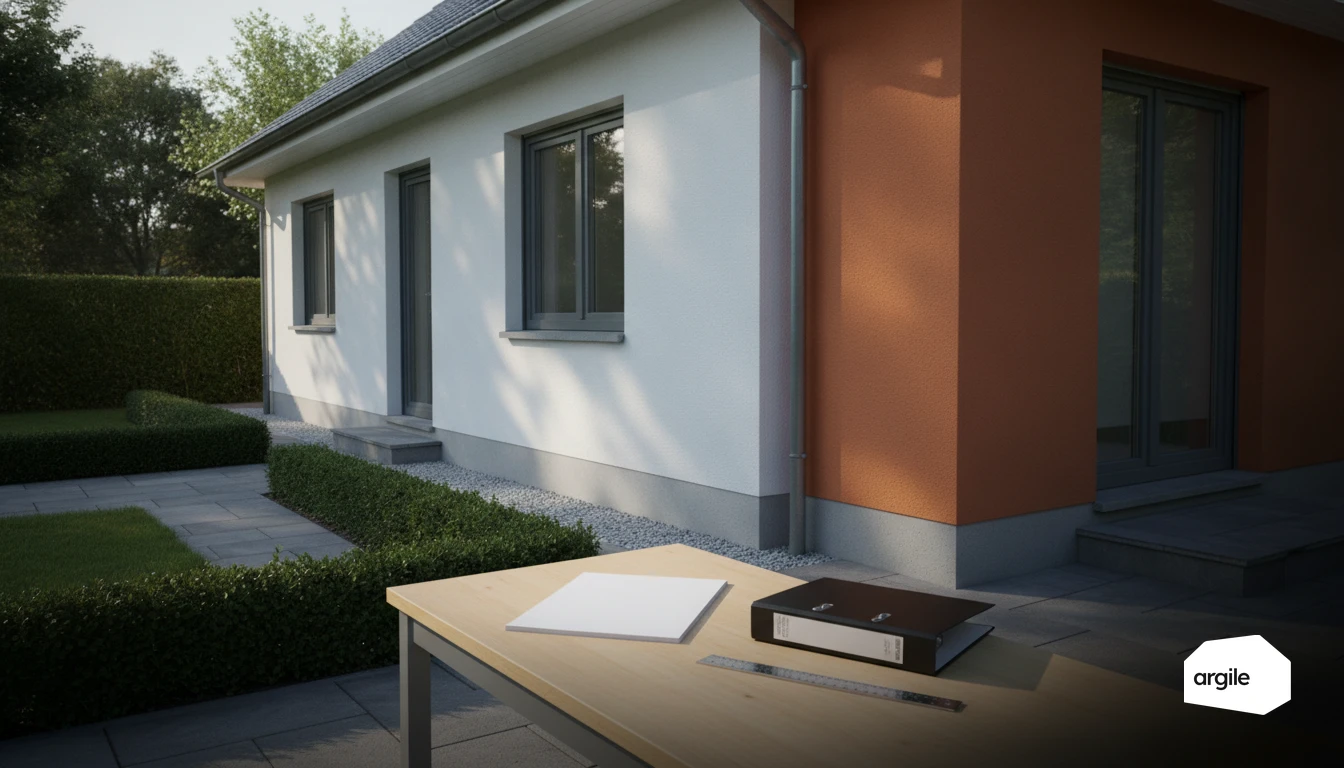 Maison rénovée, calcul surface CEE, lumière matin