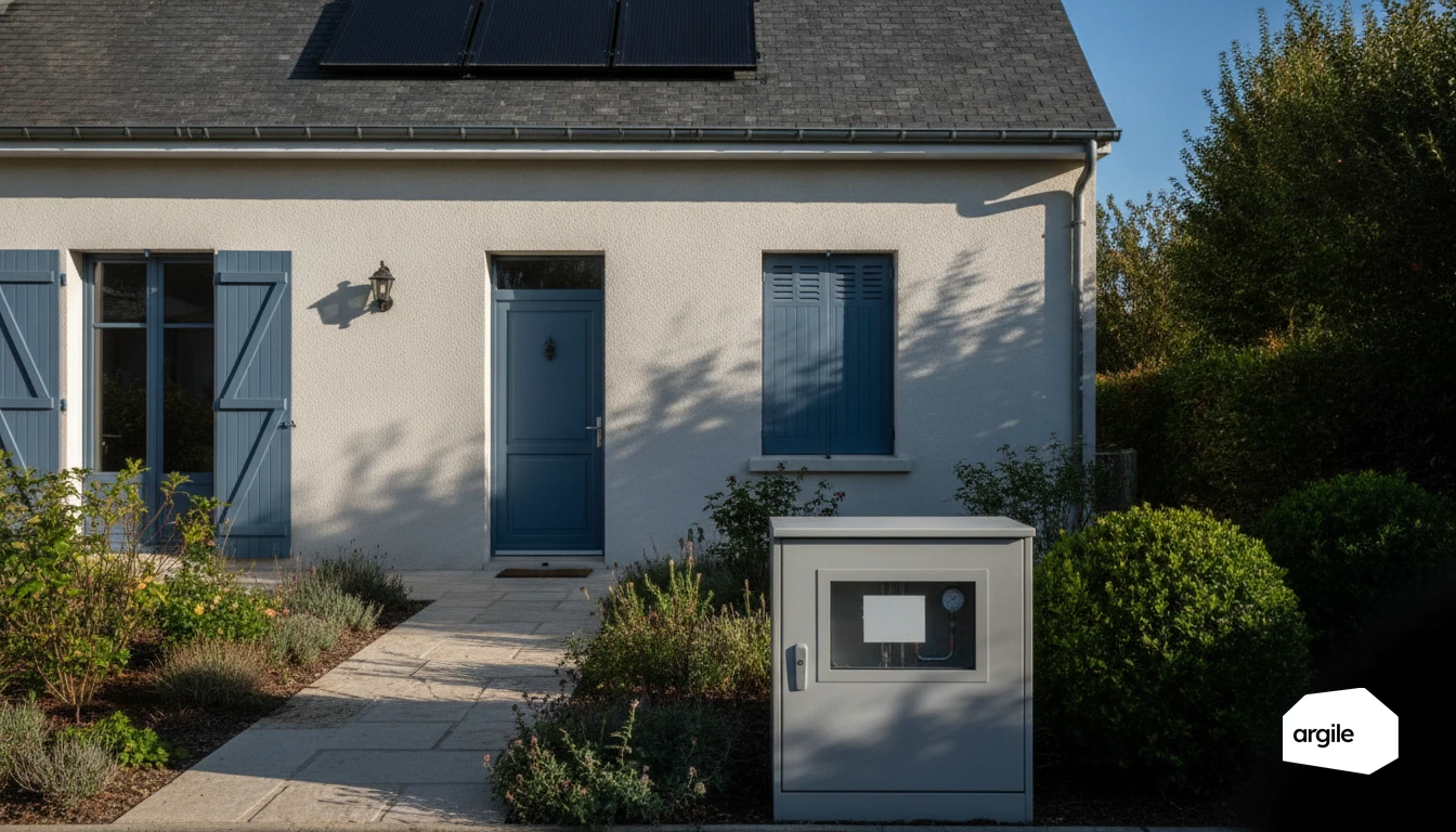 Pavillon rénové avec solaire thermique et contrôle pression