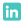 LinkedIn logo in blue and white.