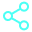 Blue chain link icon symbolizing connection or links.