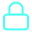 Simple blue padlock icon representing security or privacy.