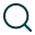 Blue magnifying glass icon representing search.
