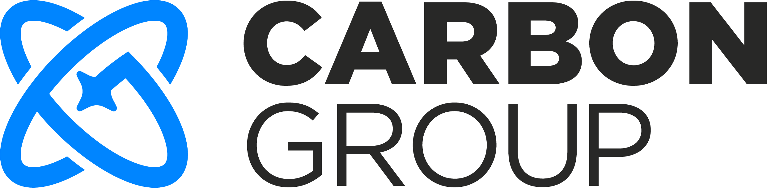 Carbon Group logo with a blue atomic symbol and black text reading 'CARBON GROUP'.