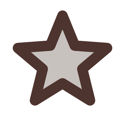 brown star sticker