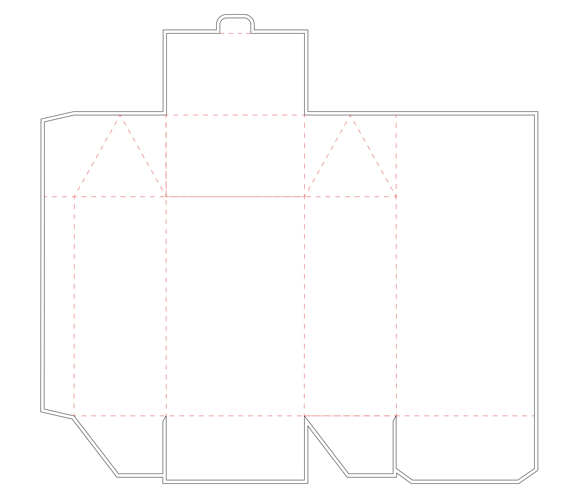 Stanseriss av havregryn emballasjen, uten design